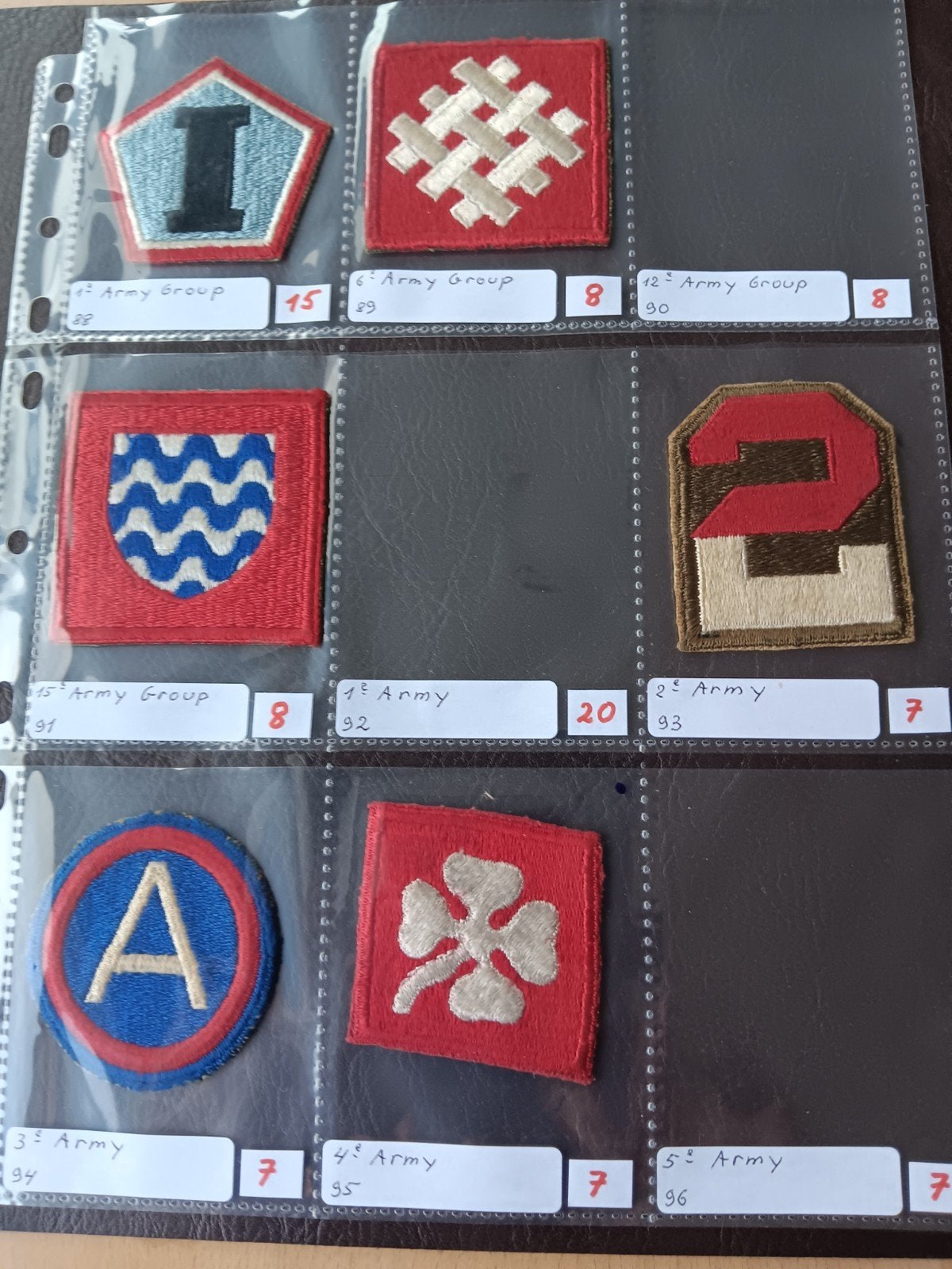 us ww2 patches, Enlèvement ou Envoi