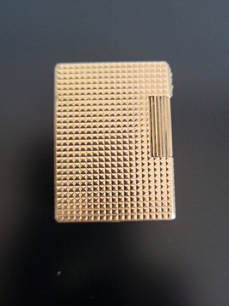 Briquet vintage original en métal doré 20 mµ de S.T. Dupont, Enlèvement, Comme neuf, Briquet
