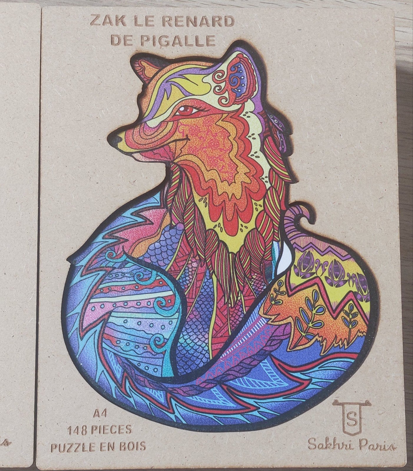 puzzle en bois de Sakhri Paris loup et renard neuf, Enlèvement, Moins de 500 pièces, Neuf, Puzzle