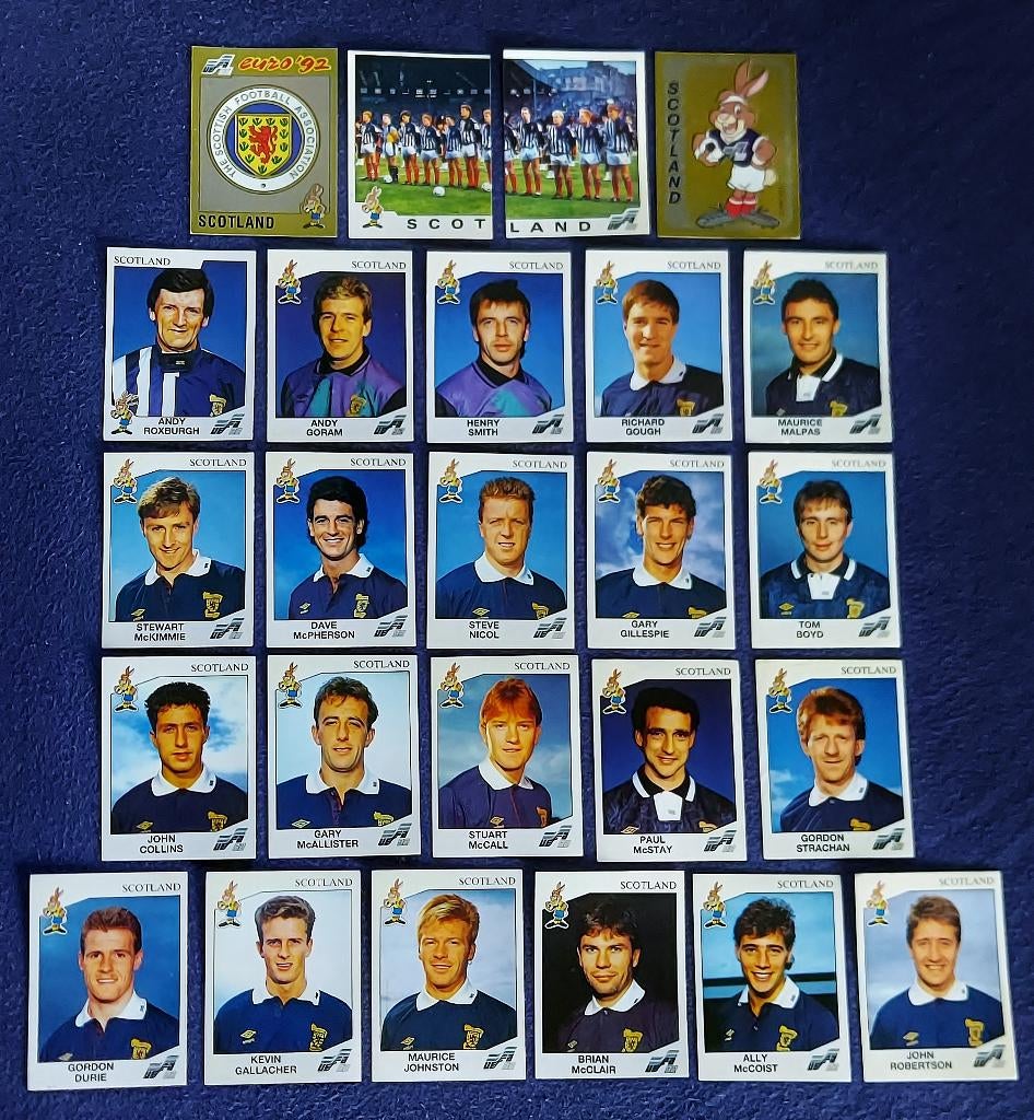 25 versch. Panini stickers voetbal ' Euro 1992 - Schotland ', Verzamelen, Sportartikelen en Voetbal, Nieuw, Poster, Plaatje of Sticker