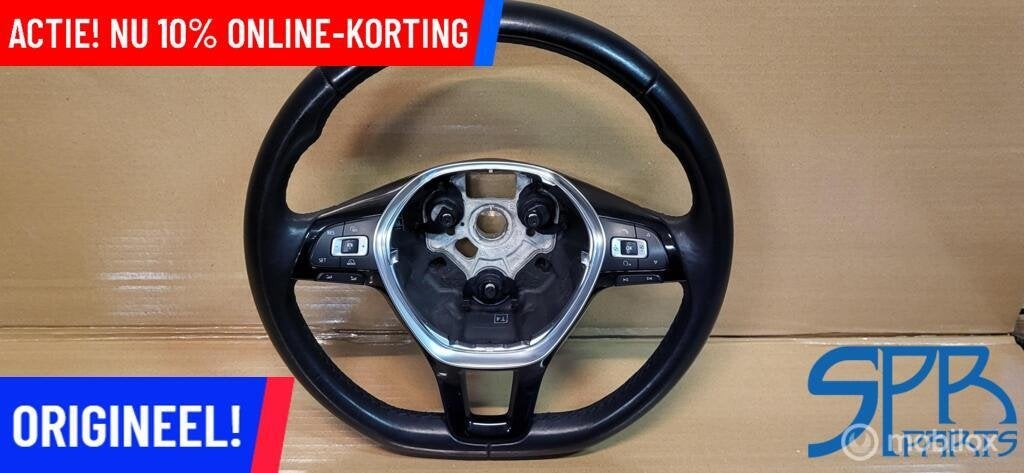 Vw TIGUAN 5NA LEDER STUUR ACC MODE MF LEER STUURWIEL GEBRUIK, Enlèvement ou Envoi, Volkswagen, Utilisé, Volkswagen