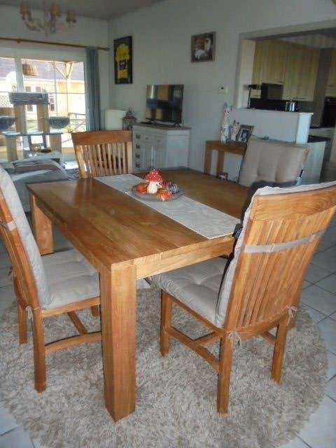eetkamer stoelen, Ophalen, Gebruikt, Bruin, Vier