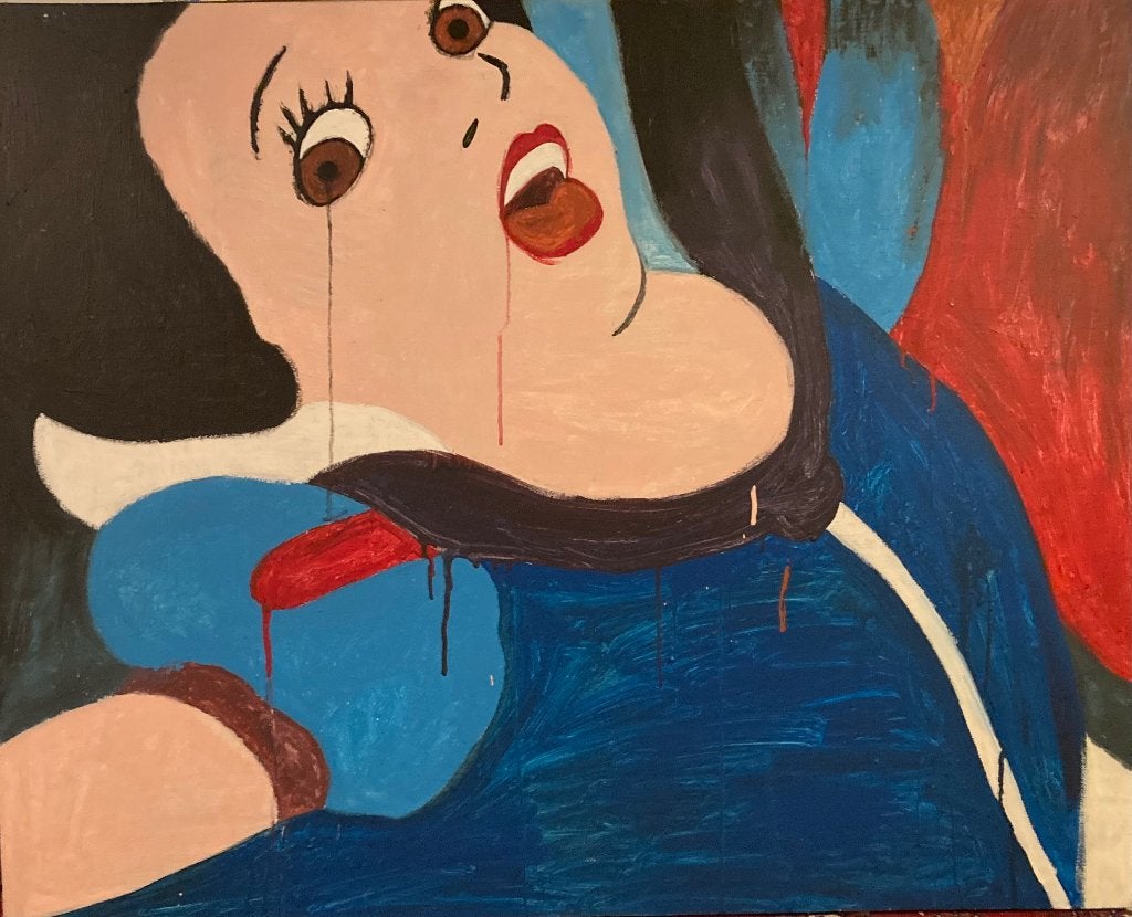 Schilderij Acryl, Ophalen