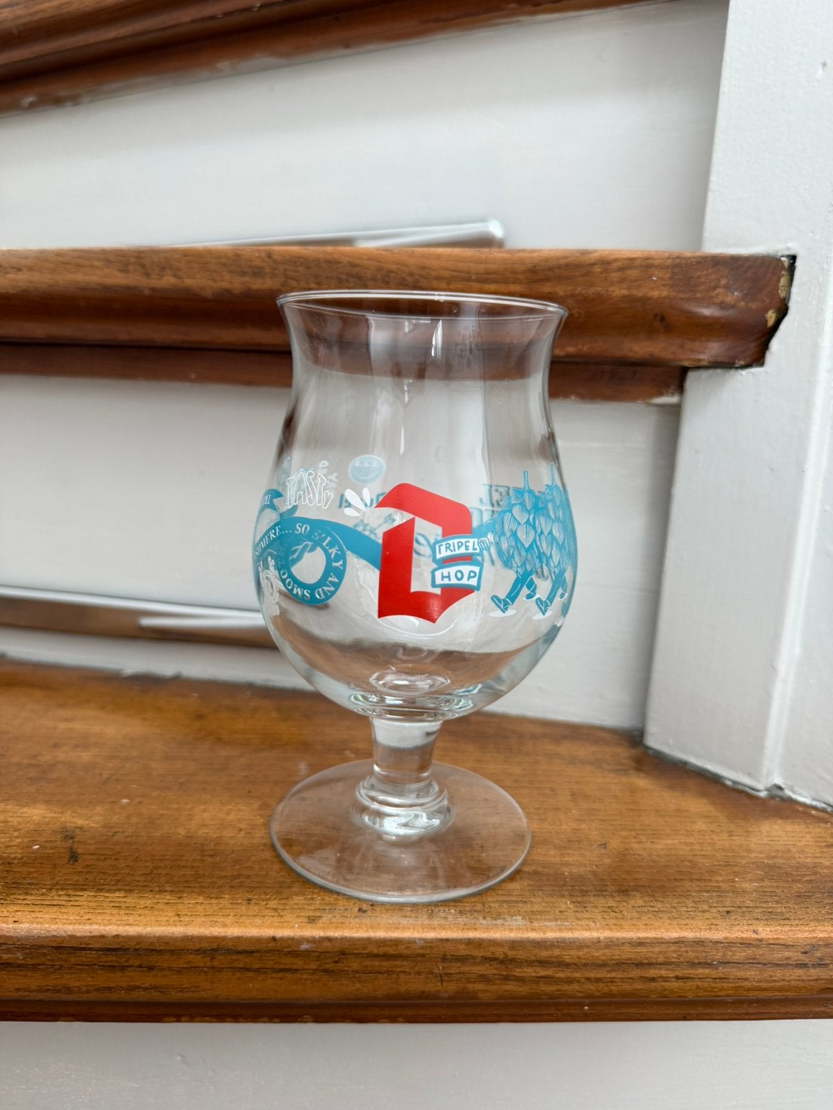 Duvel bierglas Tripel Hop Cashmere, Ophalen of Verzenden, Zo goed als nieuw, Glas of Glazen, Duvel