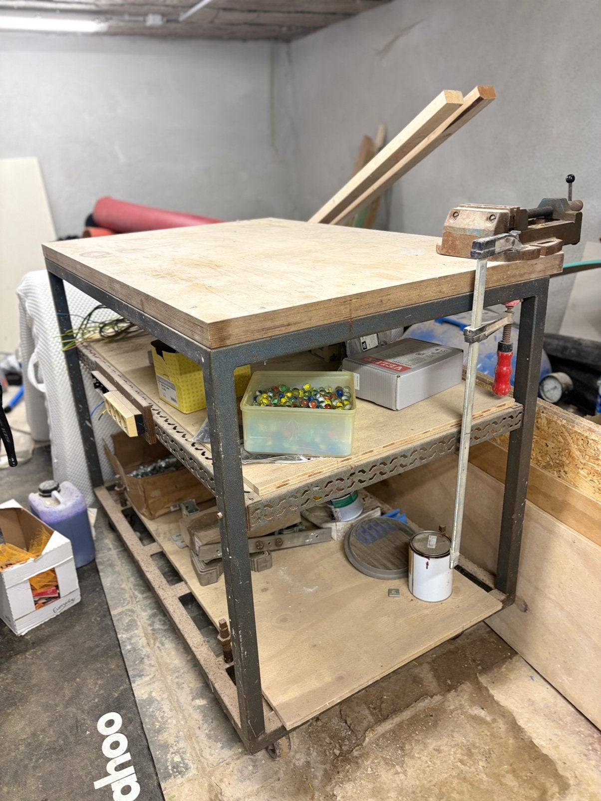 Mobiele werktafel, Doe-het-zelf en Bouw, Werkbanken, Ophalen, Gebruikt, 70 tot 120 cm