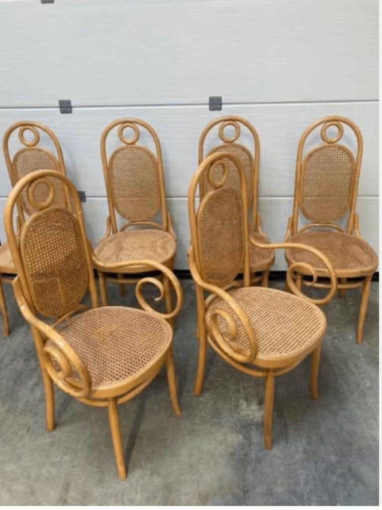 6 thonet stoelen, Ophalen, Gebruikt