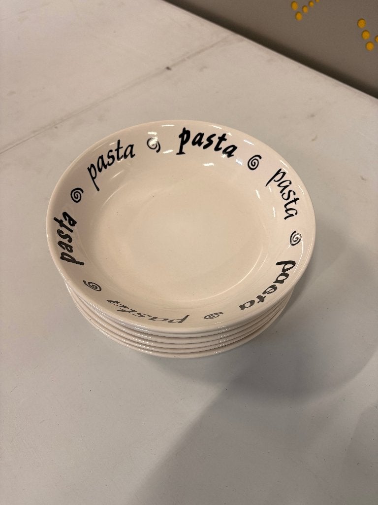 Pasta borden - set van 6 stuks, Ophalen, Overige merken, Zo goed als nieuw, Bord(en)