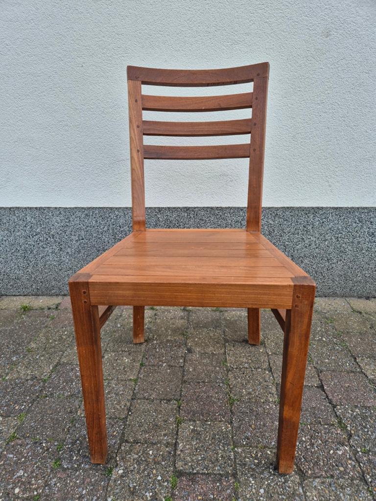 4 zeer stevige stoelen, Huis en Inrichting, Stoelen, Ophalen, Gebruikt, Bruin, Vier