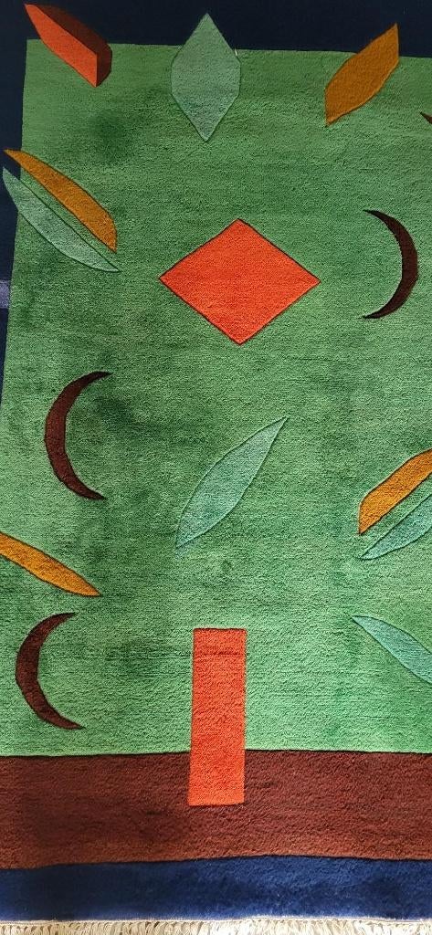 Tapis IKEA Stockholm B, postmodern, 90's, 170 x 240 cm., Maison & Meubles, Enlèvement, Utilisé, Brun