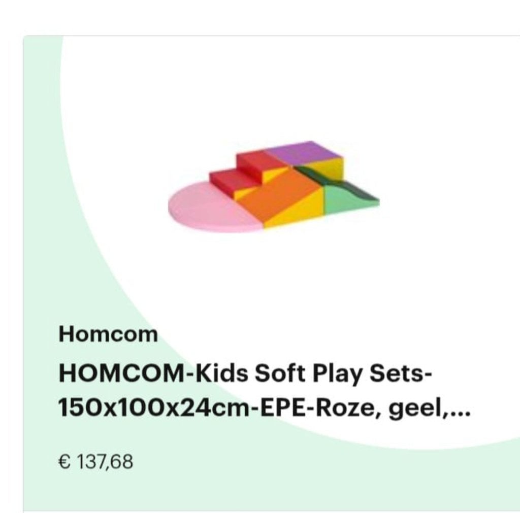 Soft play set, Ophalen, Zo goed als nieuw, Bouwen