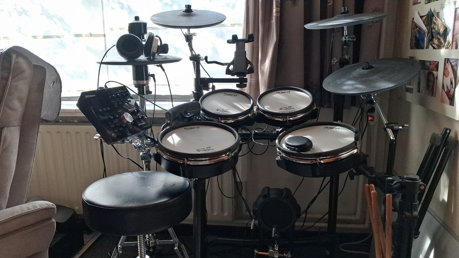 Elektronisch drumstel , compleet, Muziek en Instrumenten, Ophalen, Elektronisch, Roland, Zo goed als nieuw