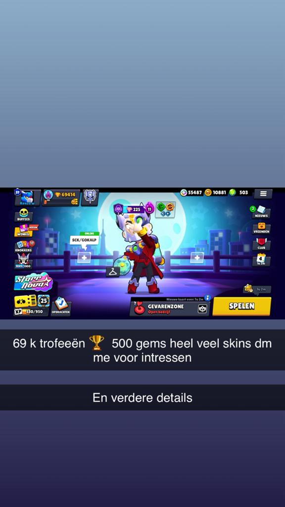 Brawl starts account tekoop full acces, Games en Spelcomputers, Games | Atari, Zo goed als nieuw, Vanaf 7 jaar, Online, Ophalen