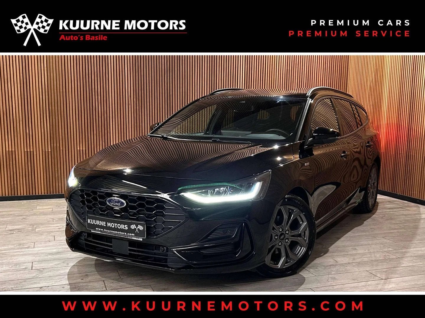 Ford Focus SW 1.0 EcoBoost PowerShift ST-Line Alu17"/Cruise/, Parkeerassistent, Stof, Gebruikt, Zwart
