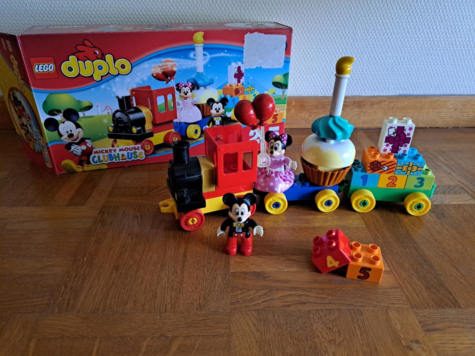 Duplo trein Mickey verjaardag, Kinderen en Baby's, Ophalen, Compleet, Duplo
