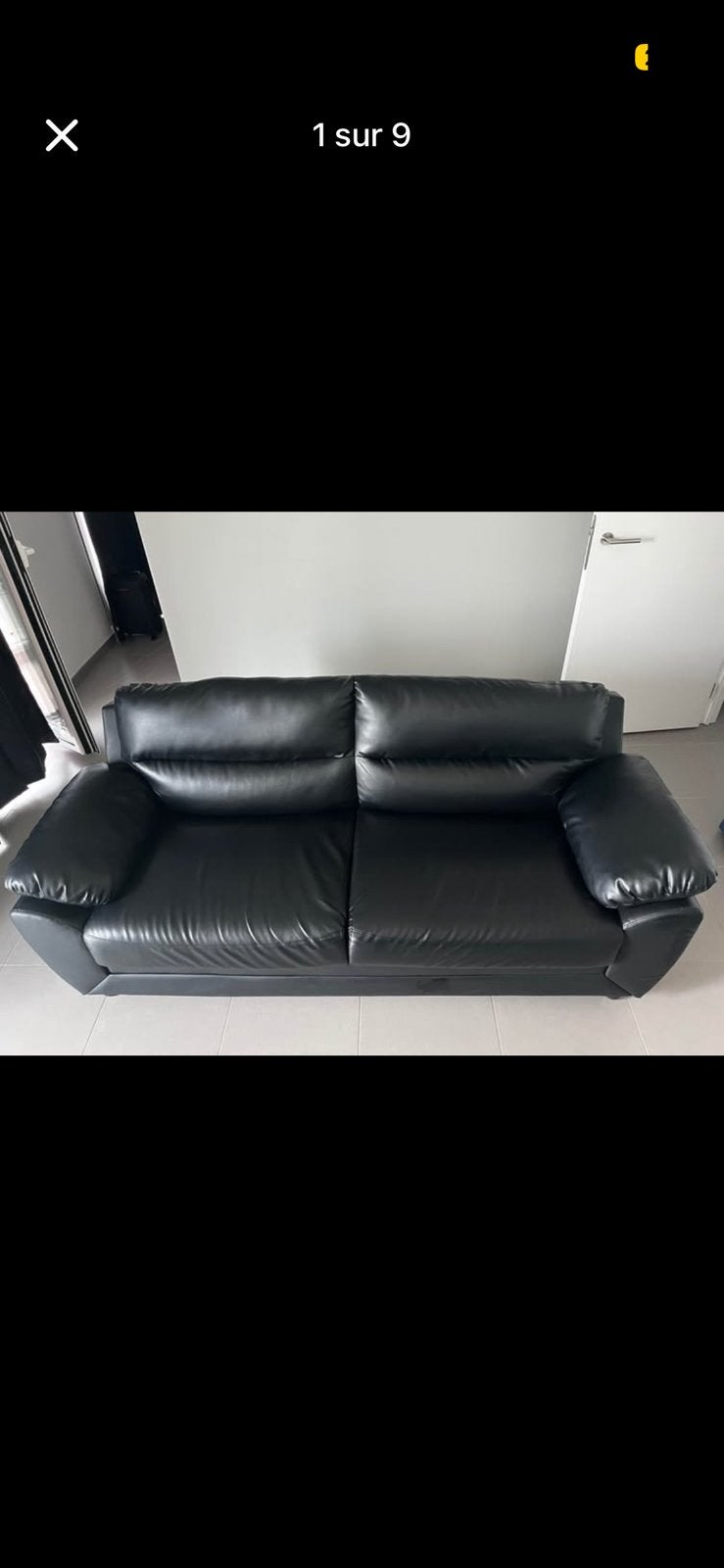 Fauteuil similicuir Manoa (200x90cm), Maison & Meubles, Enlèvement, Comme neuf