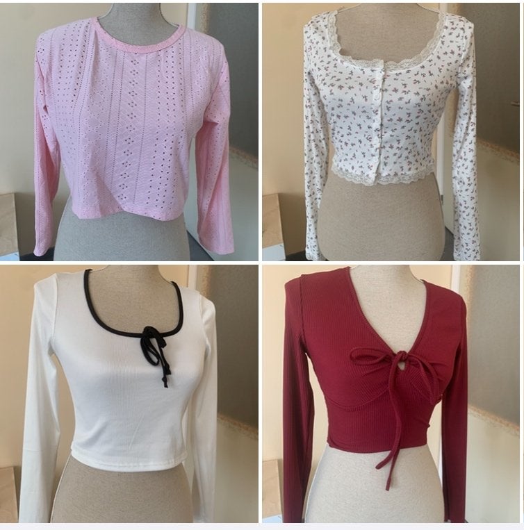 Long sleeve topjes | crop tops XS, Kleding | Dames, Topjes, Meerkleurig, Nieuw, Ophalen of Verzenden, Lange mouw