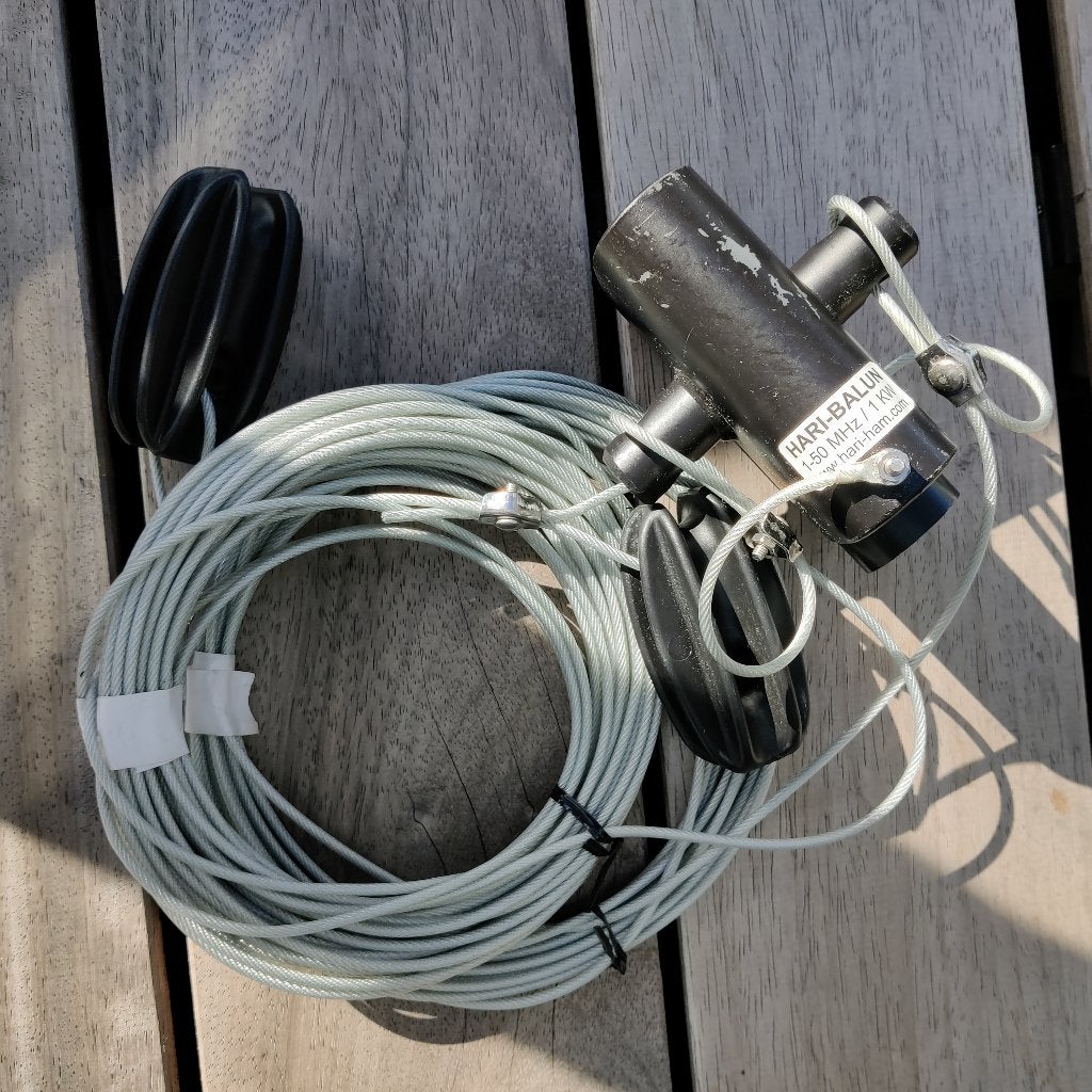 For sale: 20m long Windom, 1 kW PEP SSB for 40, 20 and 10m., Ophalen, Zo goed als nieuw, Zender en Ontvanger