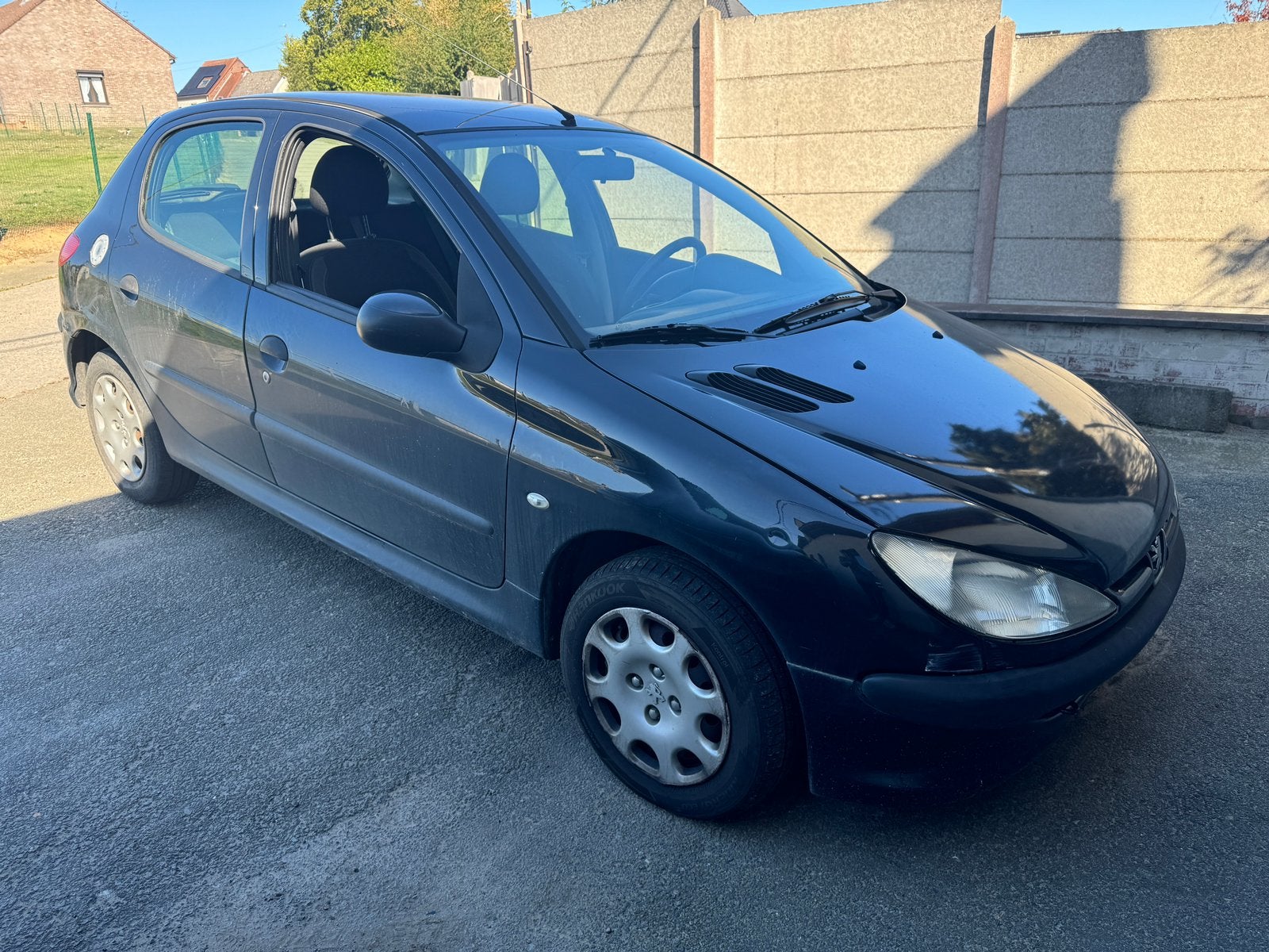 Peugeot 206, Auto's, Stof, Zwart, Zwart, 5 deurs