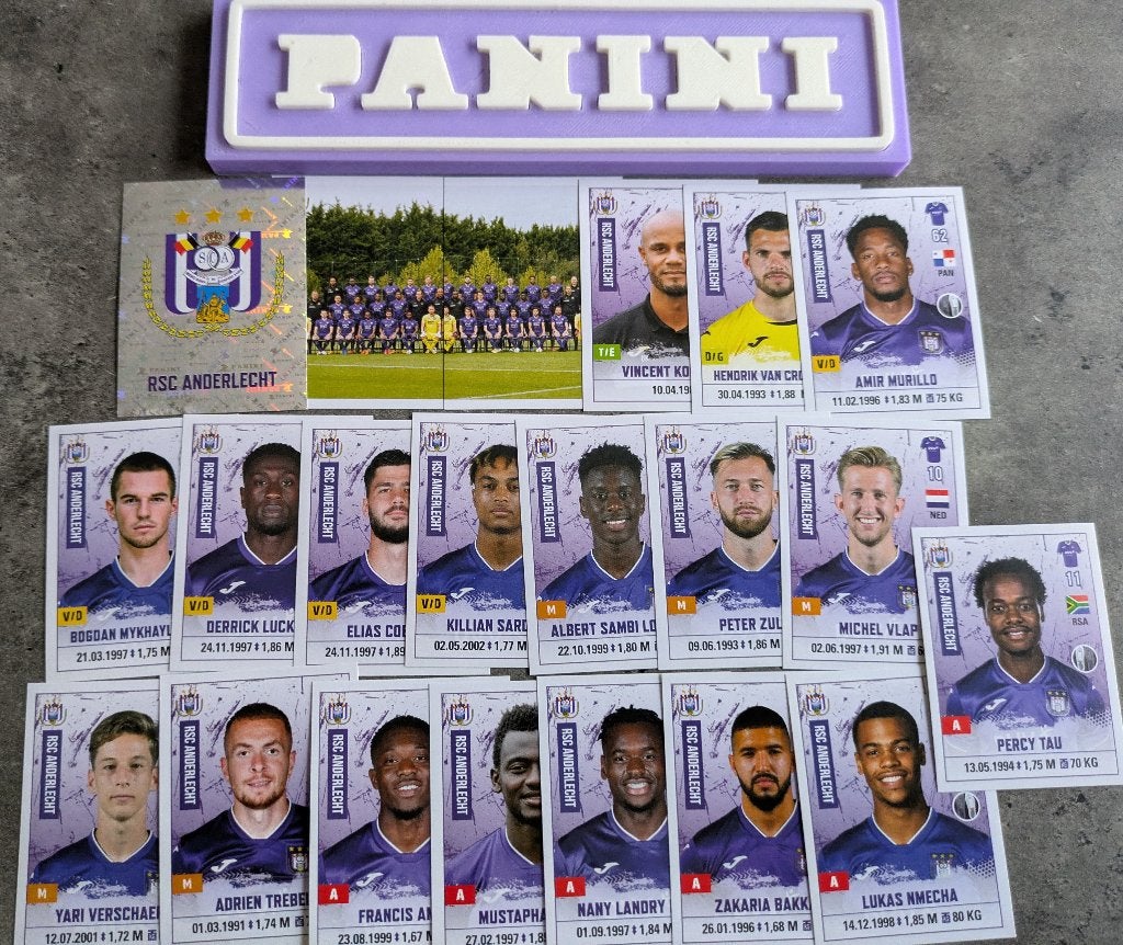 Panini FOOTBALL 2020/21 STICKERS ANDERLECHT RSC 21X VOETBAL, Verzenden, Nieuw