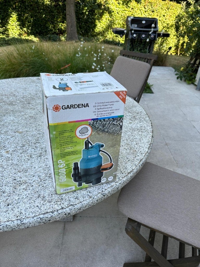 Pompe d'évacuation submersible Gardena 6000SP comme neuve, Jardin & Terrasse, Enlèvement ou Envoi, Comme neuf, Électrique, Pompe à eaux claires
