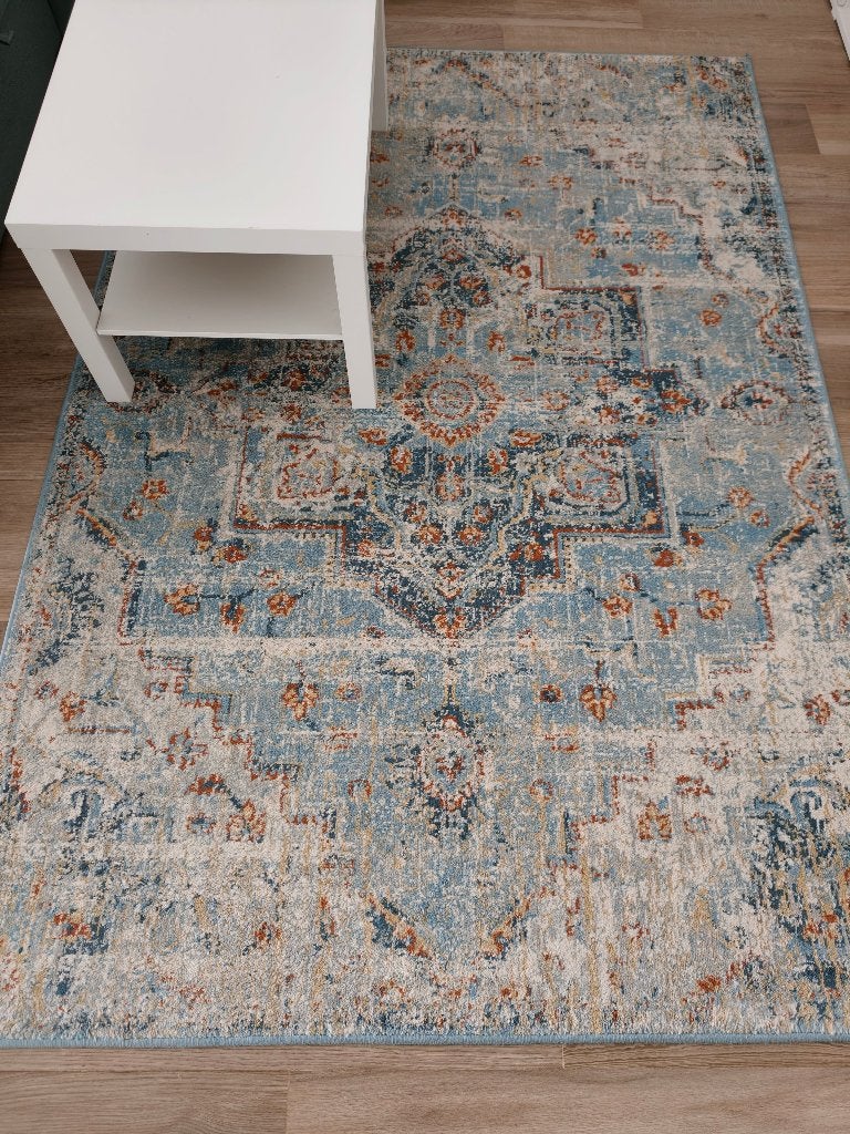 IKEA vloerkleed, laagpolig, meerkleurig, 160 x 235 cm, Overige typen, Gebruikt, IKEA, Overige materialen