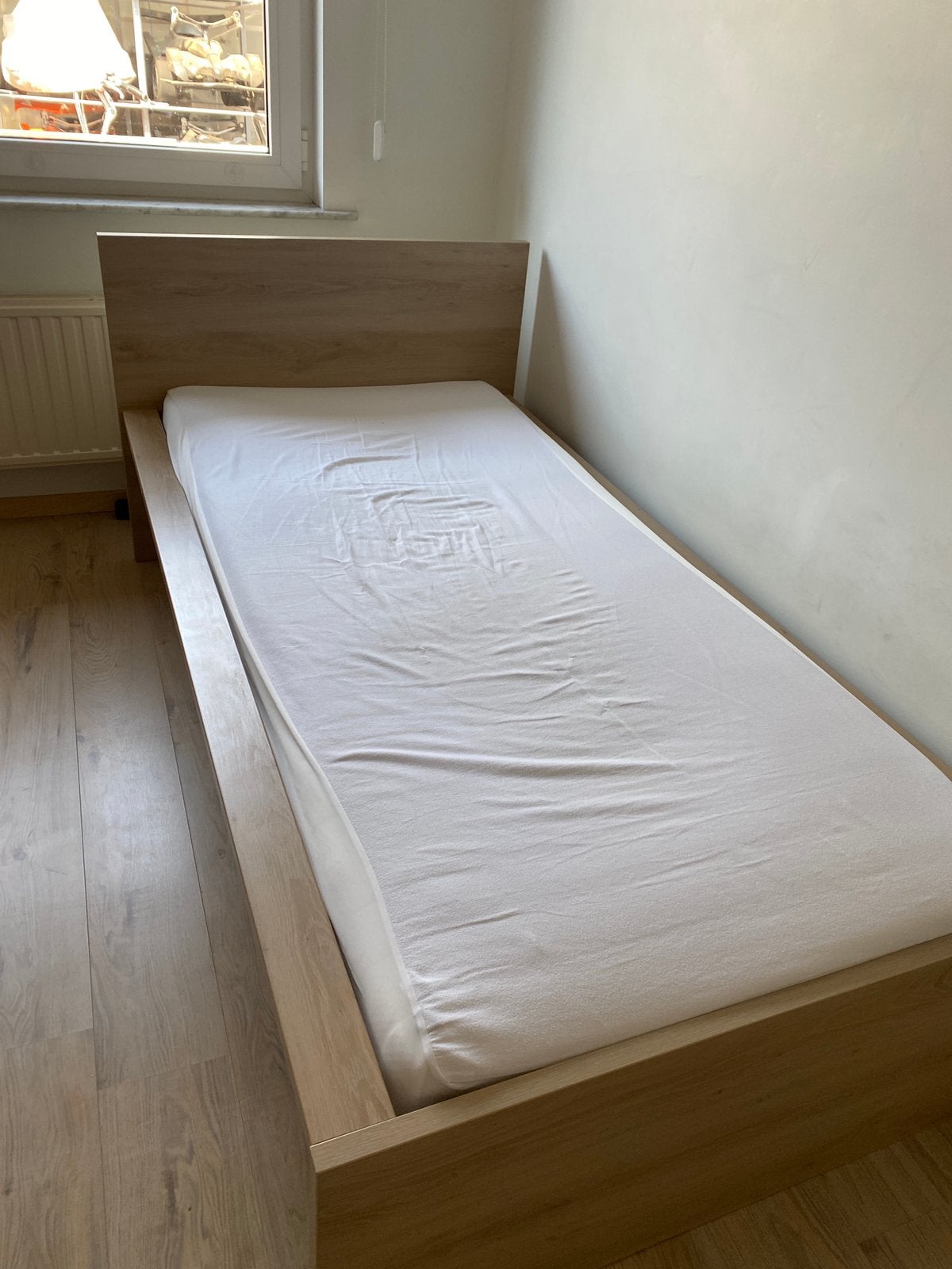 Eén persoonsbed 90x200 cm, Ophalen, Gebruikt, 90 cm, Eenpersoons