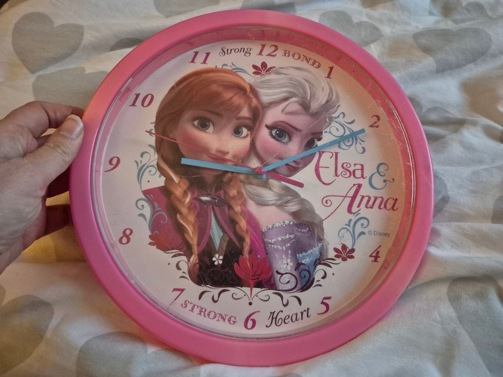 frozen klok werkende staat kras op 24cm, Collections, Enlèvement ou Envoi