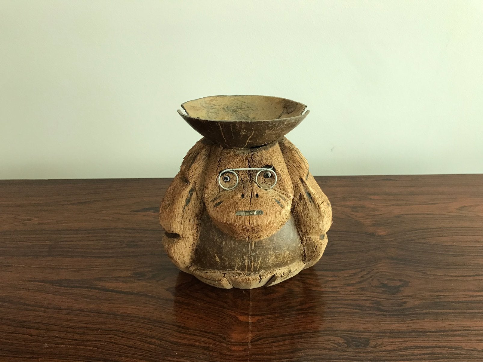 Coconut monkey kokosnoot aap decoratief, Ophalen of Verzenden, Zo goed als nieuw
