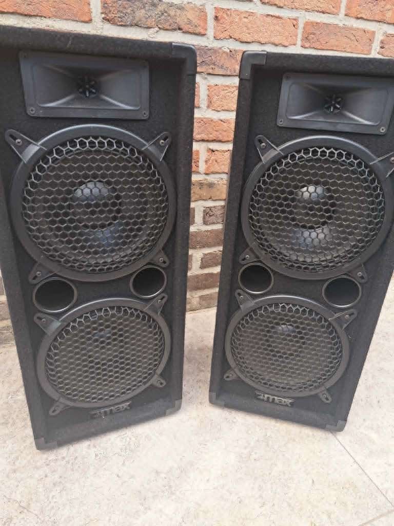 MAX28 DJ / PA Speakers 800W – Set van 2, Ophalen, Zo goed als nieuw