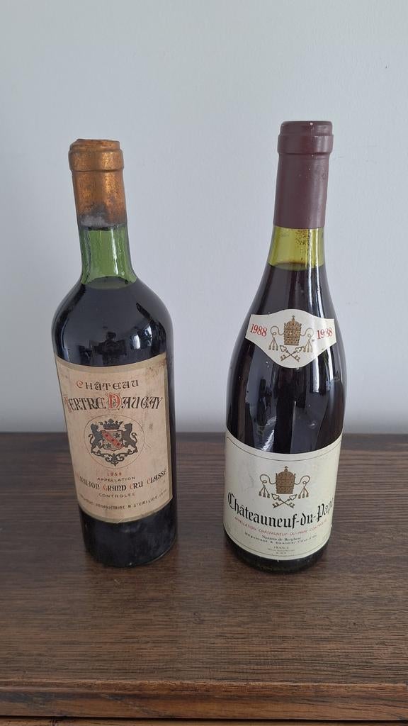 Chateauneuf-du-pape 1988  St-Emilion grand cru Classic 1959, Enlèvement