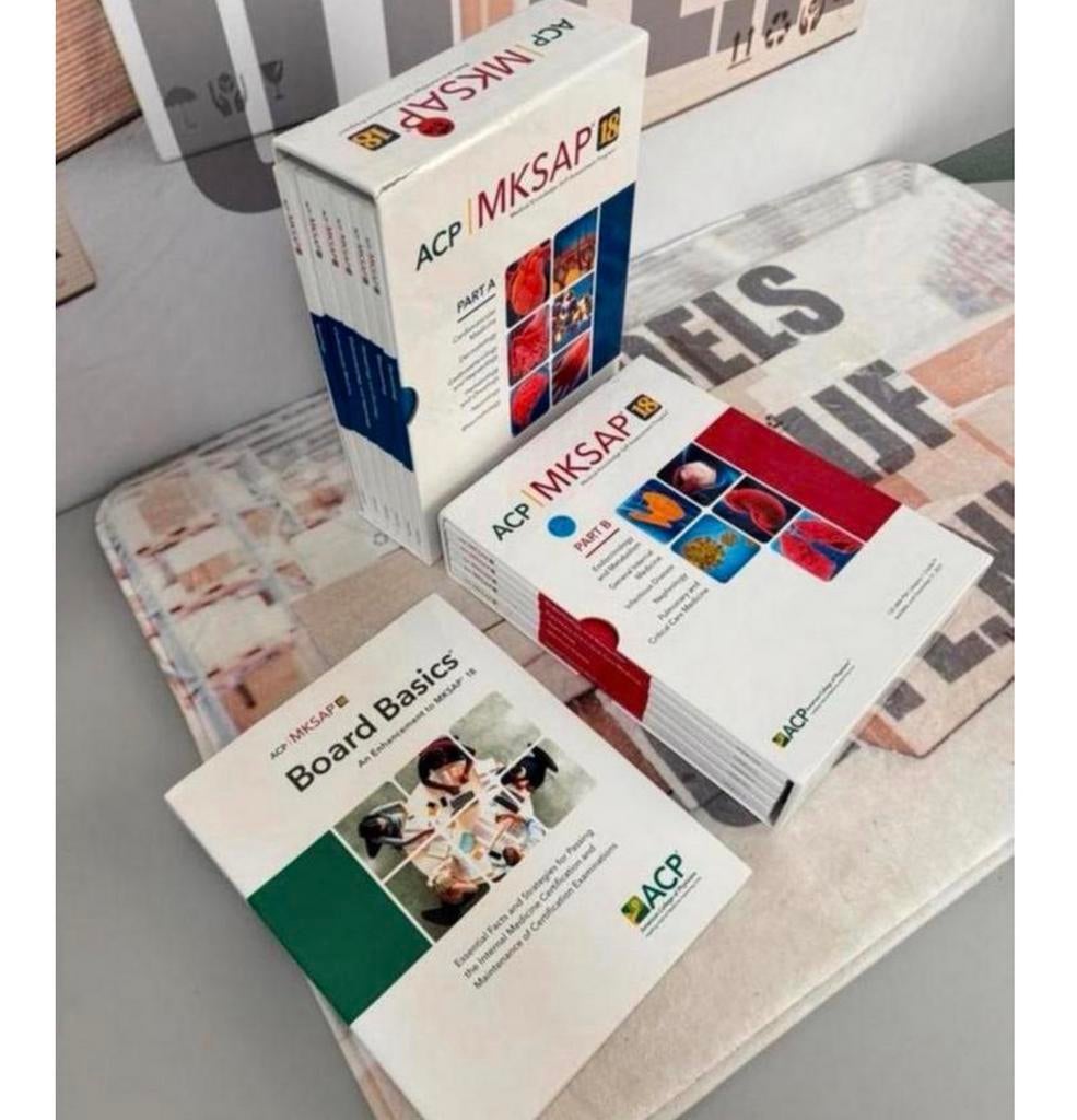 MKSAP 18, part A B boeken Artsen interne geneeskunde + Basic, Diversen, Verpleegmiddelen, Nieuw, Ophalen of Verzenden