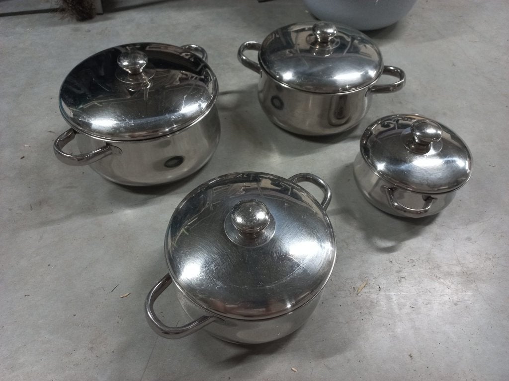 Kookpotten voor inductie, Maison & Meubles, Cuisine | Casseroles & Poêles, Inox, Enlèvement, Utilisé, Casserole