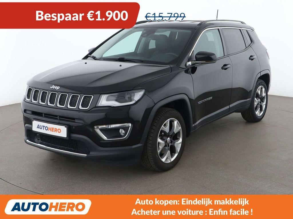 Jeep Compass 1.4 M-Air Limited FWD (bj 2018), Auto's, Voorwielaandrijving, Gebruikt, 1505 kg, Zwart