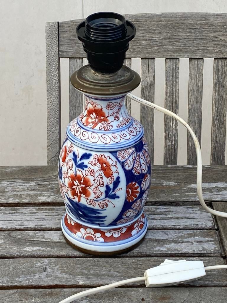Lampe vintage en porcelaine d'lmari, Antiek en Kunst, Antiek | Verlichting, Ophalen