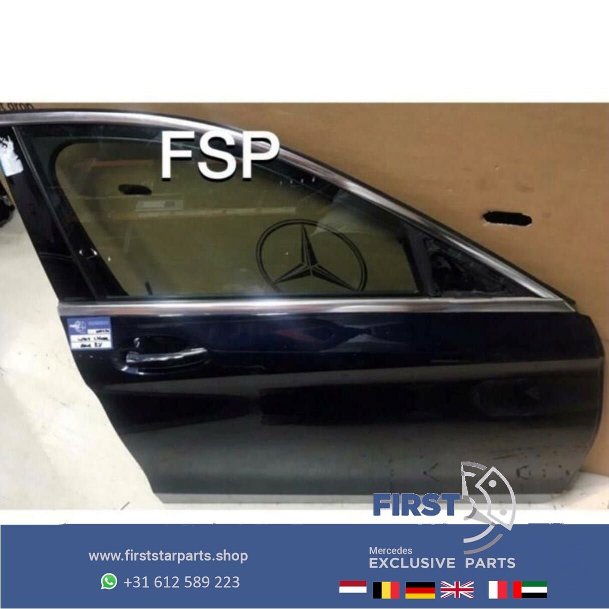 W205 S205 DEUR RECHTSVOOR PORTIER C Klasse BLAUW 2014-2020 C, Auto-onderdelen, Gebruikt, -, Deur, Ophalen of Verzenden