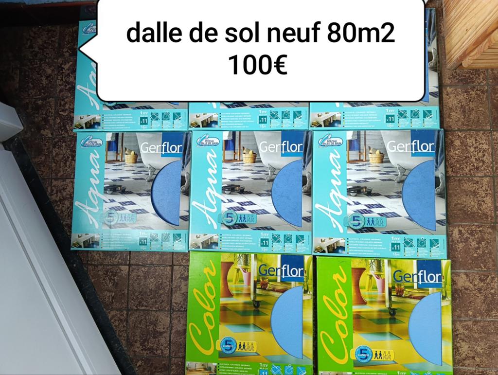 Dalle de sol neuf, Bricolage & Construction, Dalles & Carrelages, Enlèvement