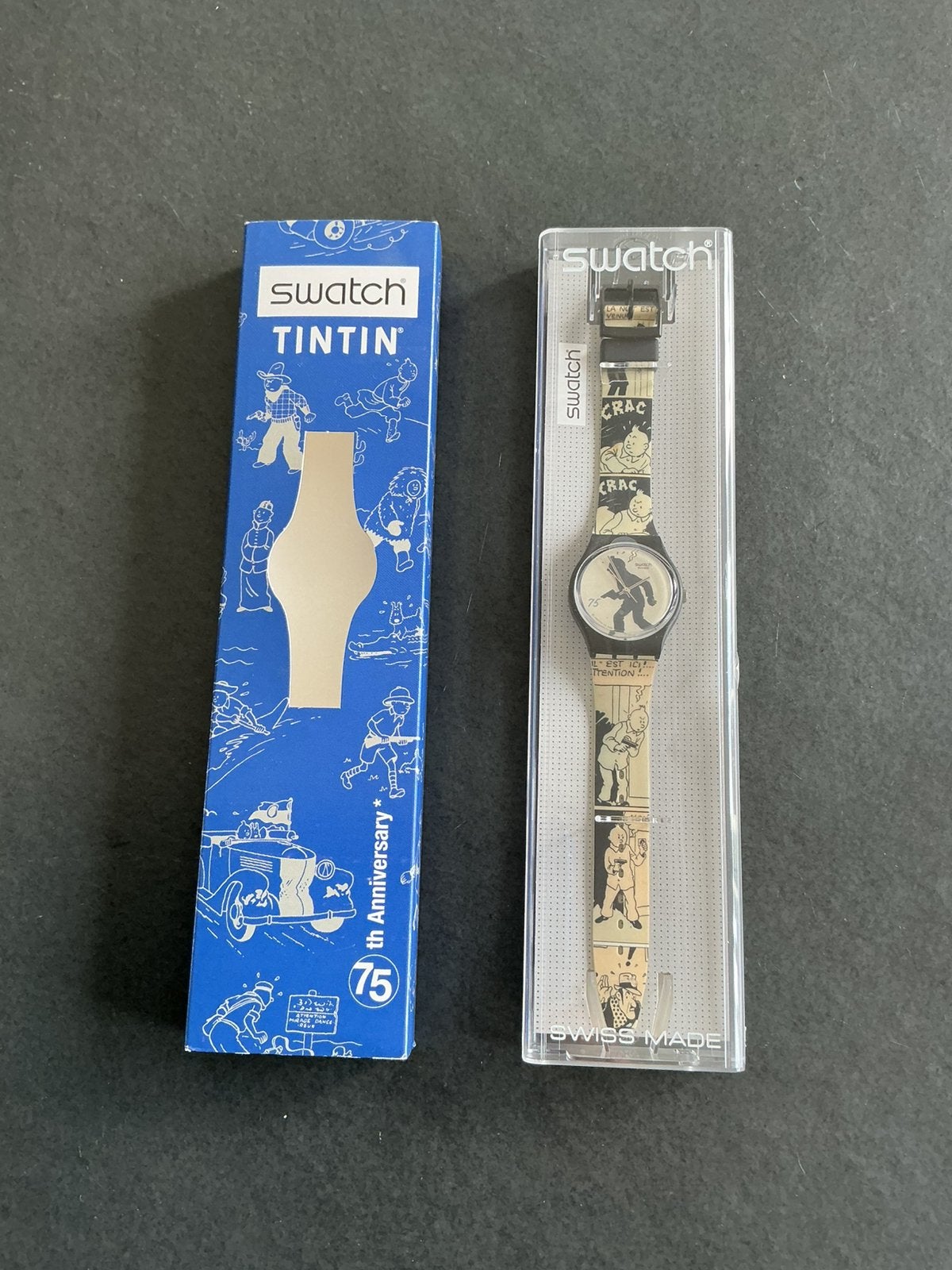 Montre Tintin 75eme anniversaire., Enlèvement, Comme neuf