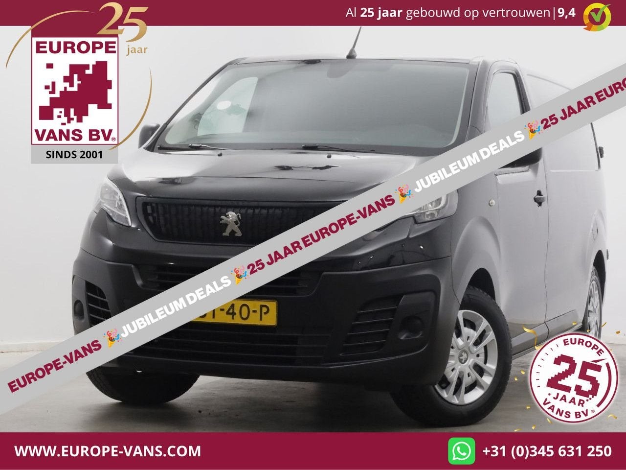 Peugeot Expert 1.5 BlueHDI 102pk L1H1 Standard Premium Airco, Auto's, 170 g/km, Zwart, Electronic Stability Program (ESP), Bedrijf