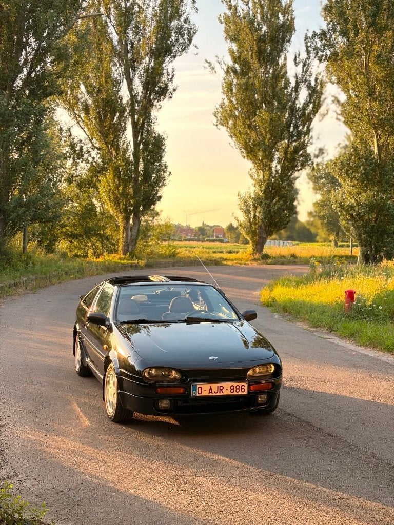 Nissan 100NX GTI 2.0 16V 143pk Targa 'T-Top' in mooie staat, Stof, 4 cilinders, Sound system, Zwart