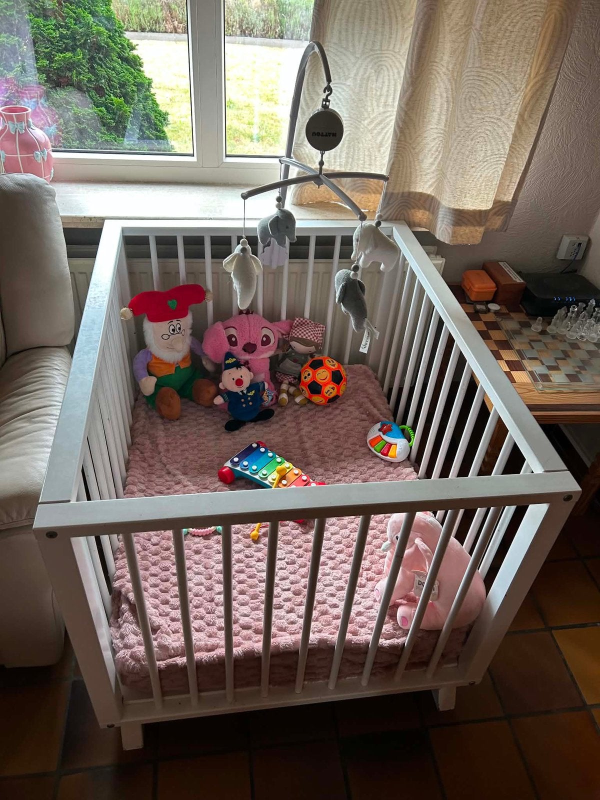 Parc pour bébés et enfants, Enlèvement ou Envoi, Utilisé, Carré, Réglable en hauteur