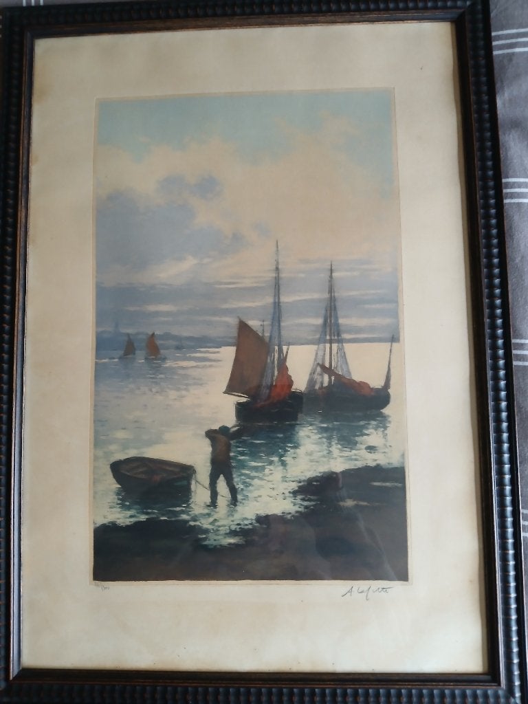 lithografie, Antiek en Kunst, Ophalen of Verzenden, Lithografie
