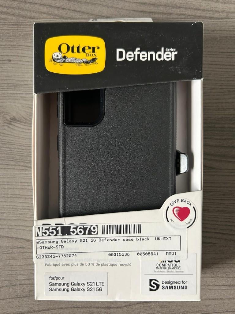 Otterbox Defender Series zwart hoesje Samsung Galaxy S21, Ophalen of Verzenden, Nieuw, Overige modellen, Hoesje of Tasje
