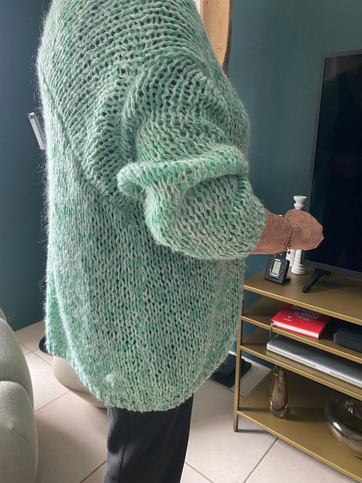 Oversized gilet Essentiel, Ophalen of Verzenden, Zo goed als nieuw, Maat 42/44 (L), Groen