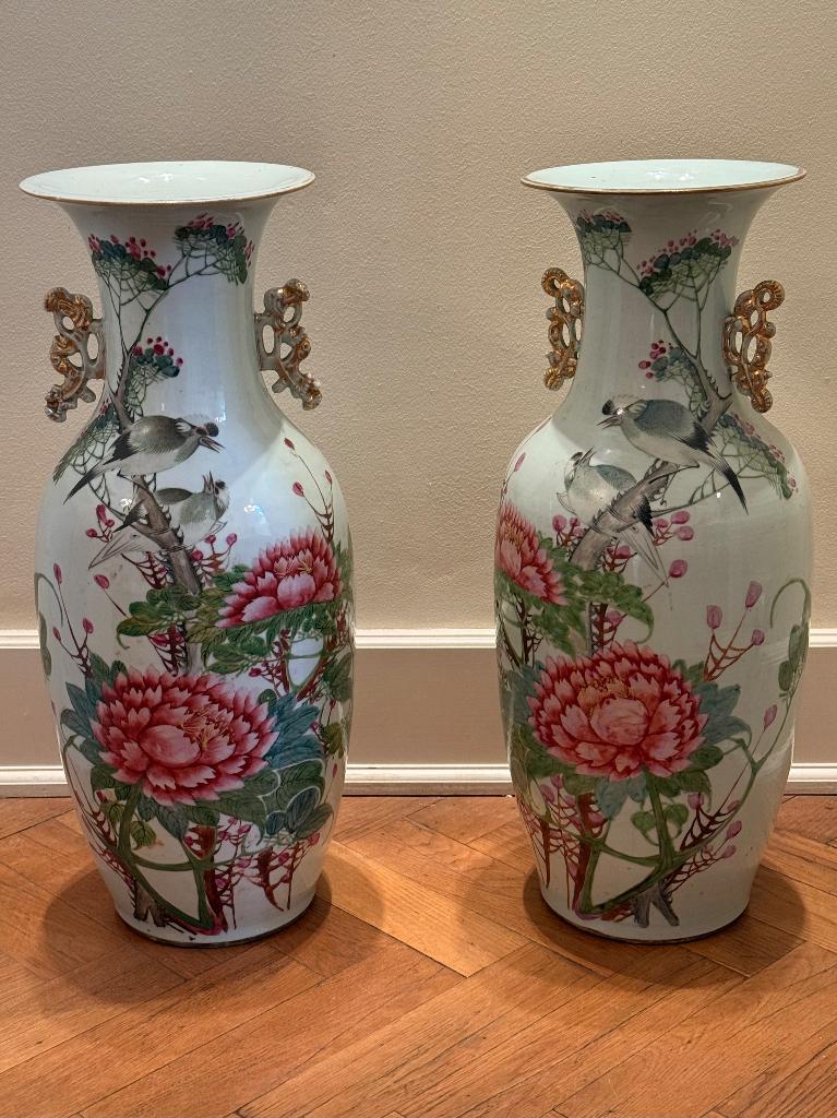 Vases chinoises Xin Fencai, période République, Enlèvement