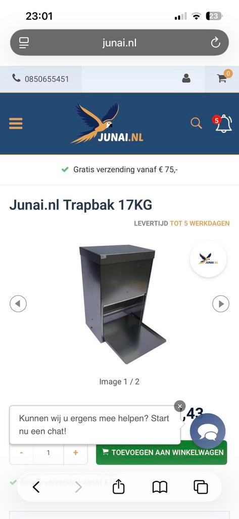 Voederbak kippen metaal, Kip