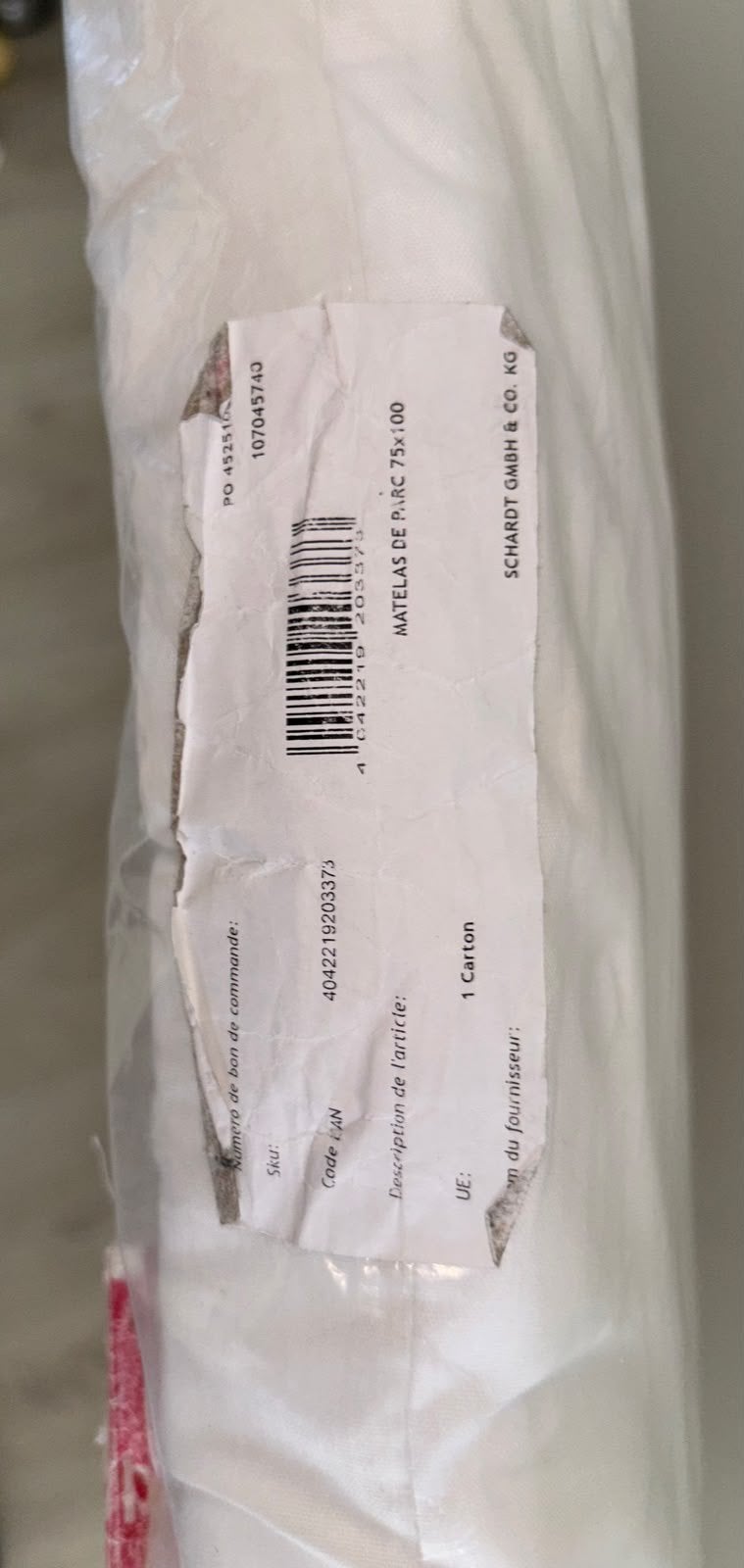 75x100 parkmatras zo goed als nieuw, Huis en Inrichting, Ophalen of Verzenden, Zo goed als nieuw