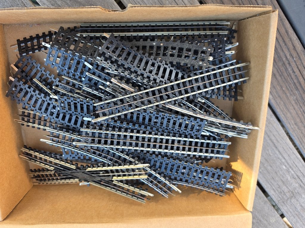 Lot Trix sporen HO, Wisselstroom, Gebruikt, Trix, Rails