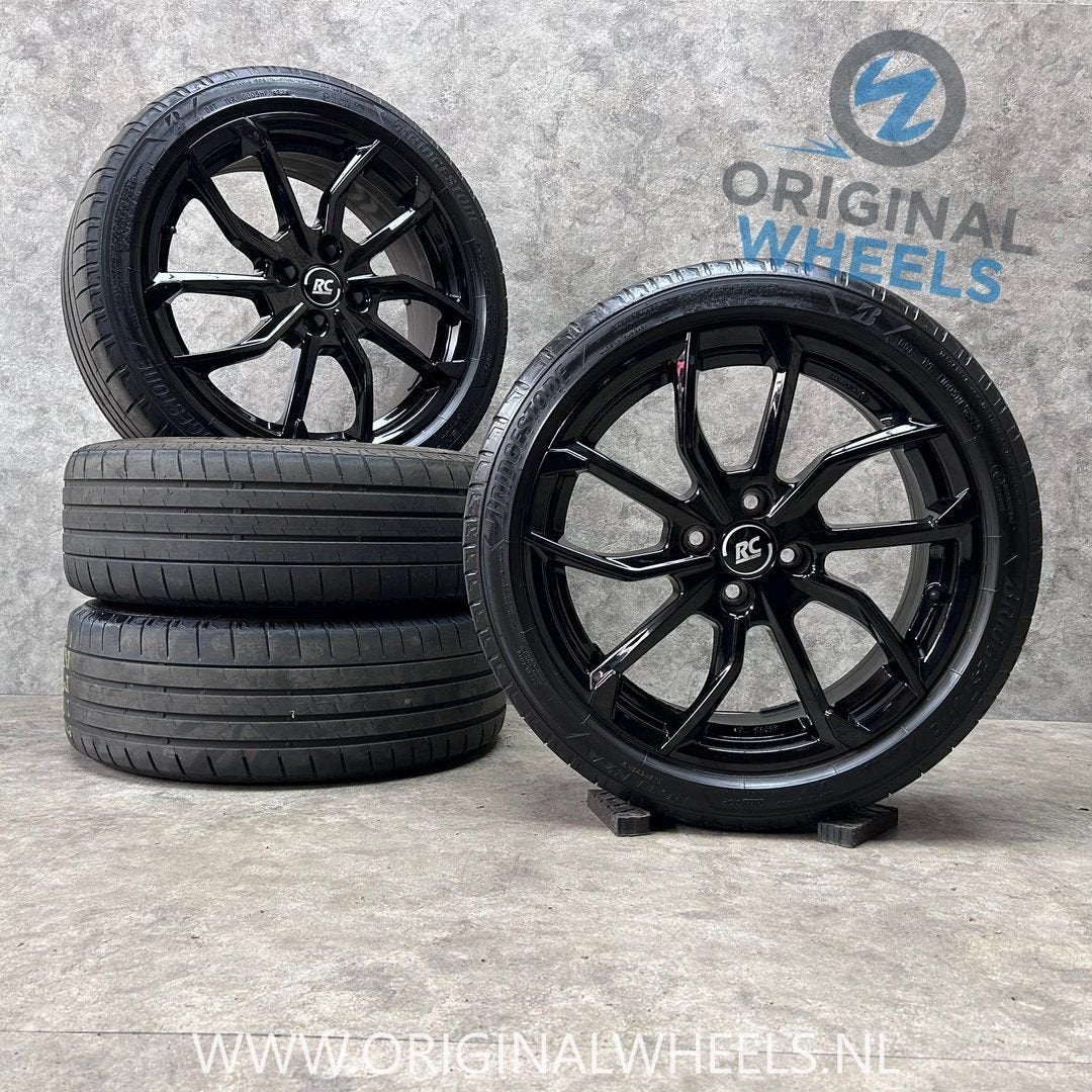 17 inch RC Desgin velgen + zomerbanden Renault Clio V, Gebruikt, -, -, Banden en Velgen