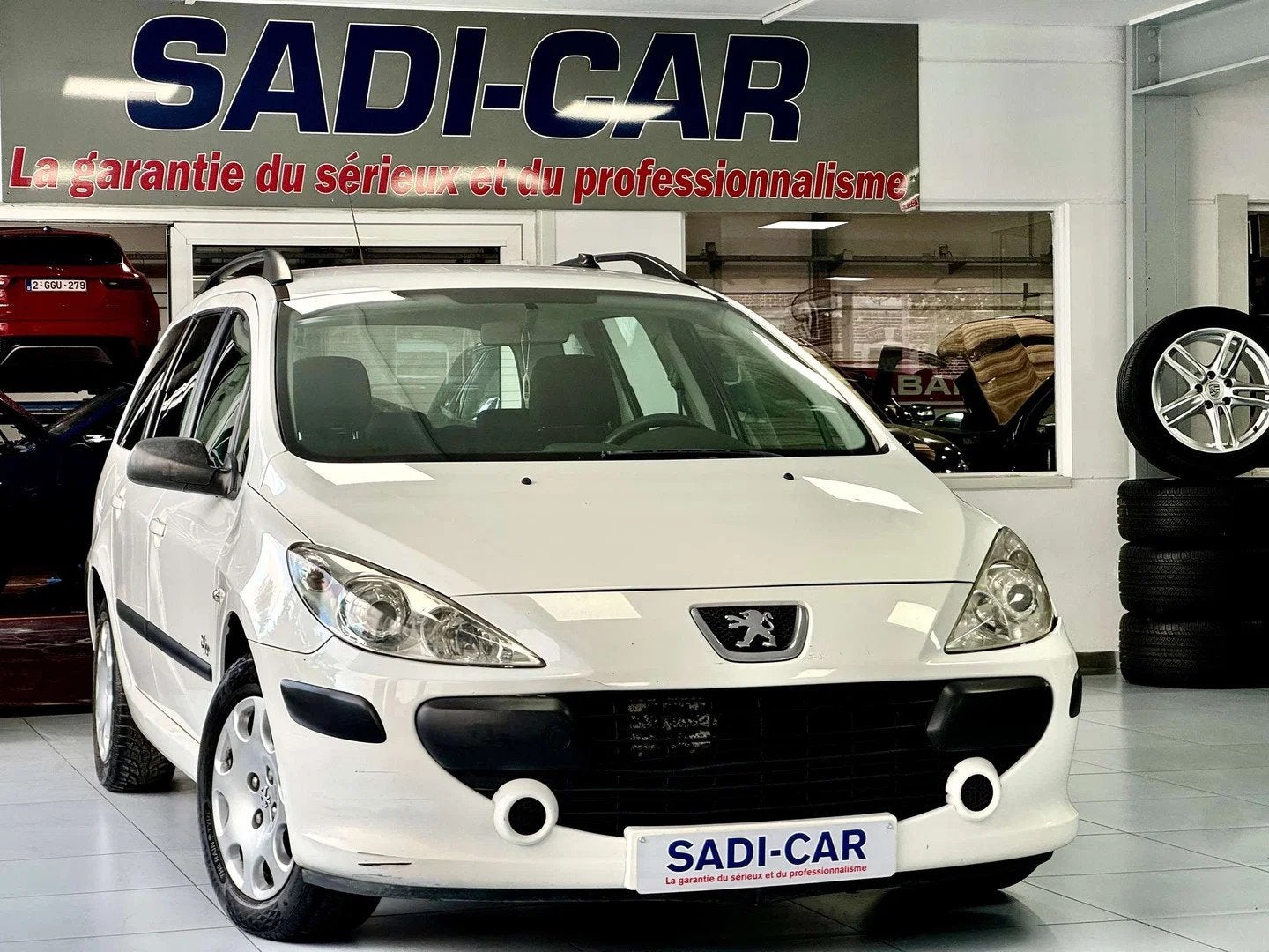 Peugeot 307 SW BREAK - 1.6 HDi 90cv D-Sign (bj 2008), Auto's, USB, Stof, Gebruikt, Zwart