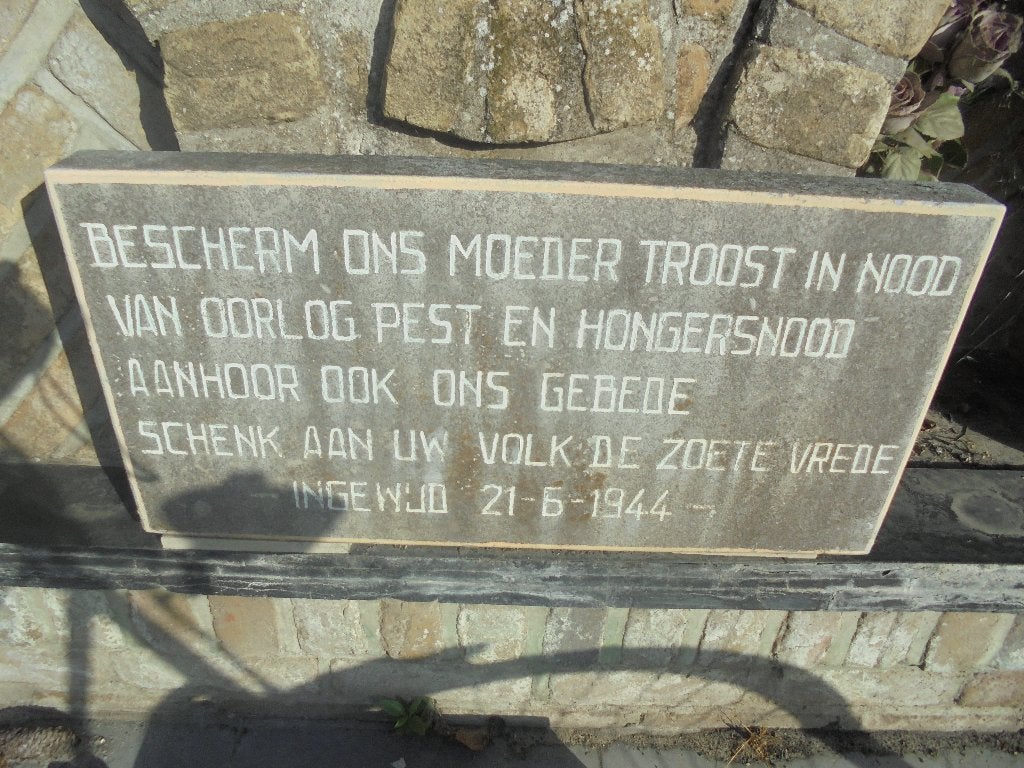 Mémorial en pierre bleue de 1944, Enlèvement